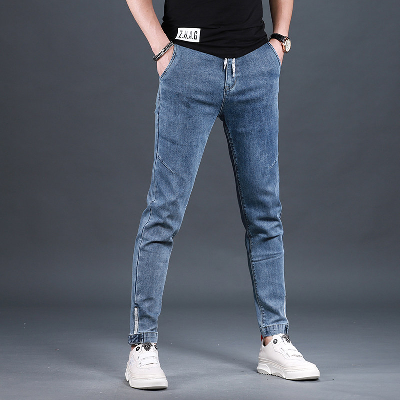 春季百搭新款男士九分裤潮流牛仔裤 范莉泰服饰牛仔裤