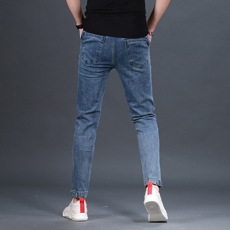春季百搭新款男士九分裤潮流牛仔裤 范莉泰服饰牛仔裤
