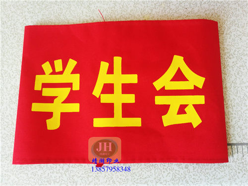 行政学生会值日执勤红色袖章定制教师值班领导安全巡查刺绣魔术贴 - 图0