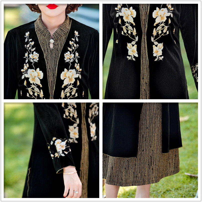 中年春秋装女装2020新款中老年洋气 浅织中老年女装