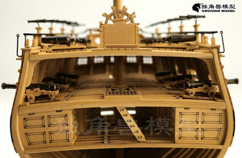 【独角兽】木制拼装模型套材--1:160迷你进取号系列一：尾部截面 - 图2
