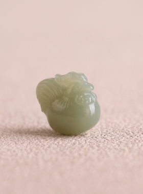 2025属蛇本命年随身手链 天然和田玉生肖鸡手链 手机坠 钥匙扣