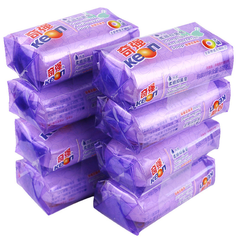 奇强女士柔顺抑菌内裤100g肥皂 奇强星城锦色洗衣皂