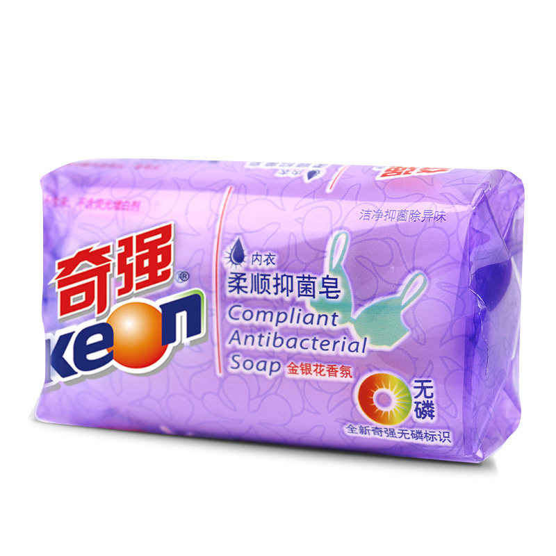 奇强女士柔顺抑菌内裤100g肥皂 奇强星城锦色洗衣皂