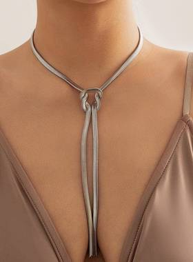 accessories 配饰minimalist 长款snake chain 条颈链accessories