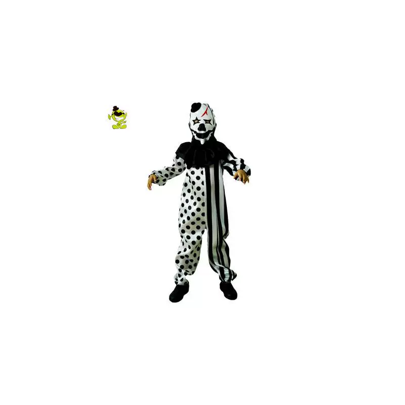 [Hallowmaschild影视游戏恶魔小丑clothing 小童黑白杀人小丑party]