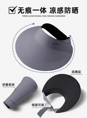 遮阳帽可折叠空顶防紫外线夏季