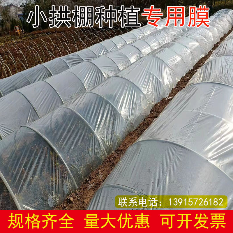 白色塑料薄膜小拱棚膜保温蔬菜大棚膜地膜加厚抗老化公路防护膜 - 图0