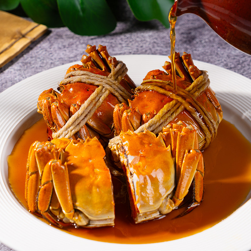 【活蟹现做】花雕熟醉蟹即食全母大闸蟹醉蟹熟食螃蟹顺丰冷链包邮,淘宝优惠券,粉丝福利购,淘宝优惠卷