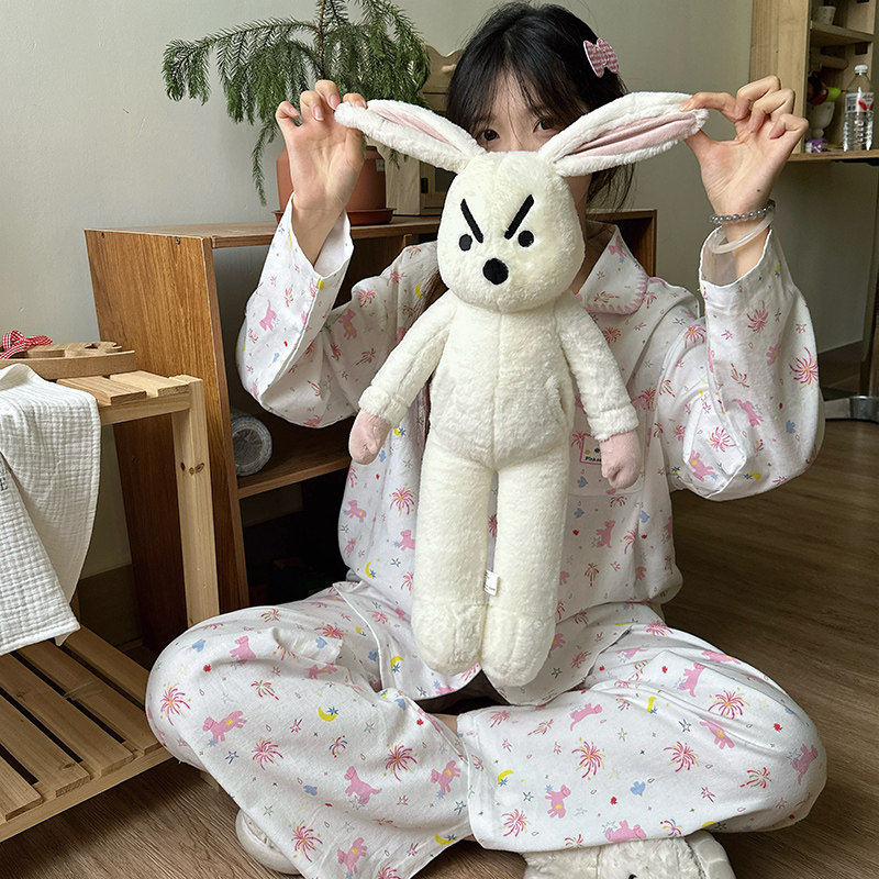 侘町2026年家居服新款烟花飞马春季卡通睡衣女长袖纯棉可外穿套装,淘宝优惠券,粉丝福利购,淘宝优惠卷