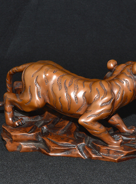 十二生肖老虎博物架书桌工艺礼品