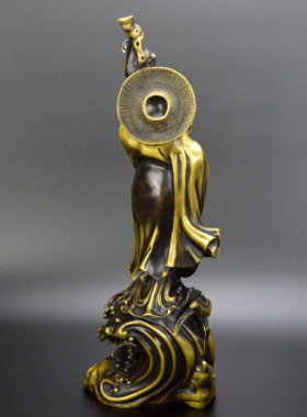 华夏铜艺纯铜大号达摩祖师