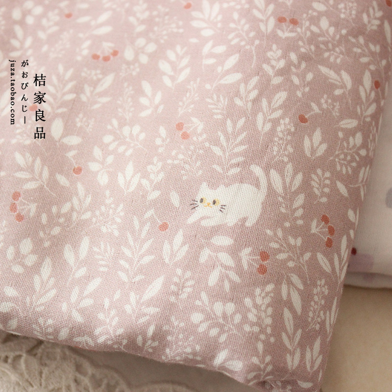 MINI卡通婴儿级纱布a类纯棉双层纱衣服床品手工浴巾布料全棉面料