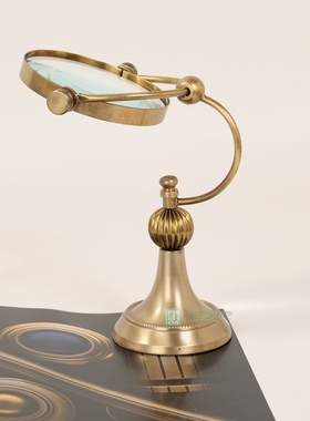 个性轻奢书房复古台式放大10倍镜