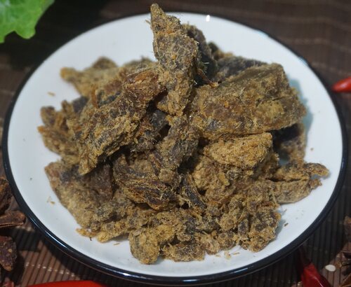 四川特产零食汉玺牛肉干休闲食品牛肉粒荔枝味200g五香牛肉干 - 图2