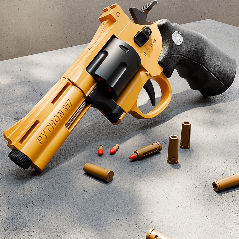 左轮手抢玩具抛壳软弹枪男孩仿真小童手枪模型机械连发儿童玩具枪,淘宝优惠券,粉丝福利购,淘宝优惠卷
