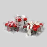 Конструктор, стенд, акриловая подарочная коробка на день Святого Валентина, букет, розы, подарок девушке