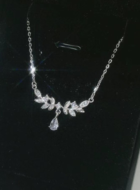 S999纯银月桂女神锁骨链