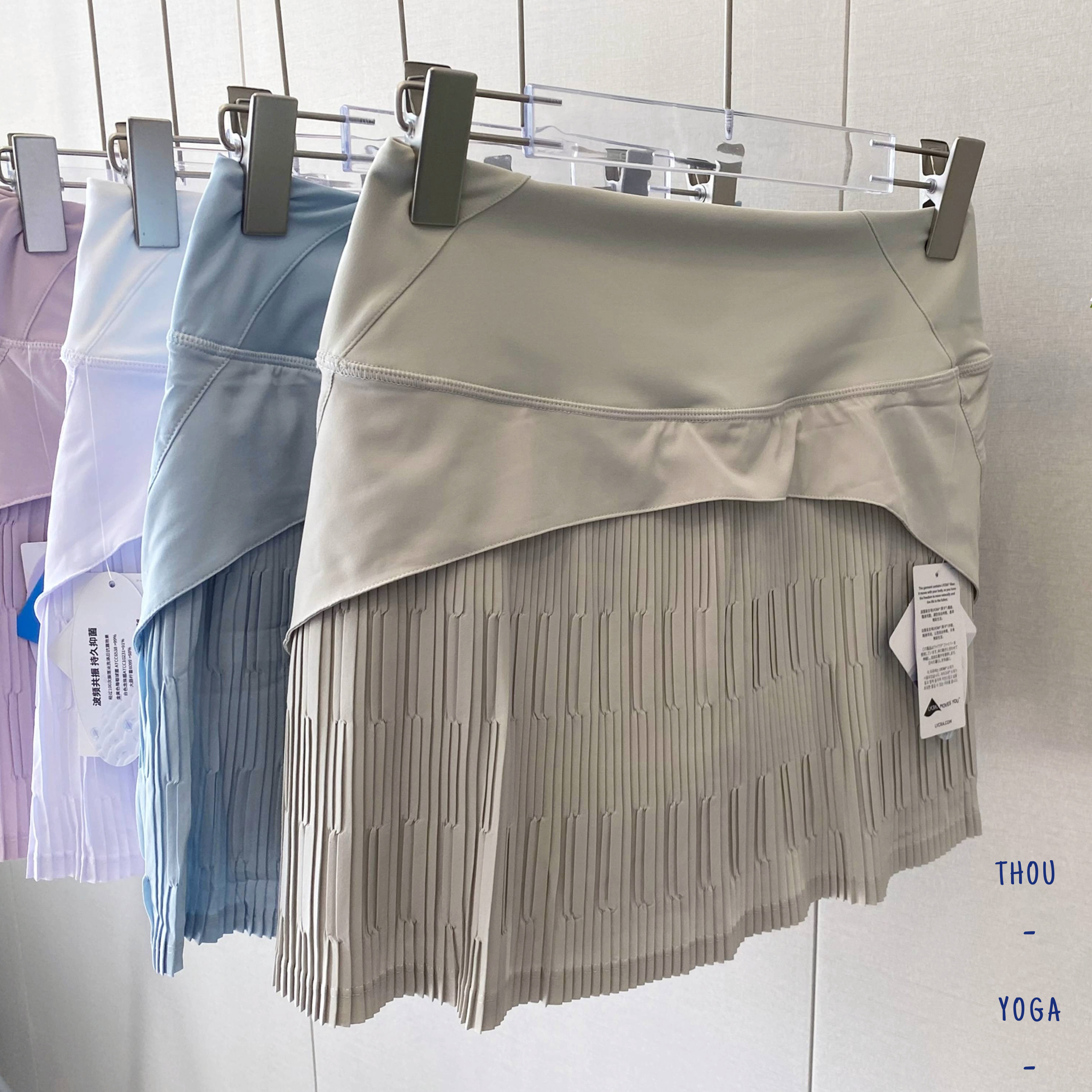 高品质！女速干清爽防走光显瘦瑜伽短裙 健身跑步网球裙裤带口袋,淘宝优惠券,粉丝福利购,淘宝优惠卷