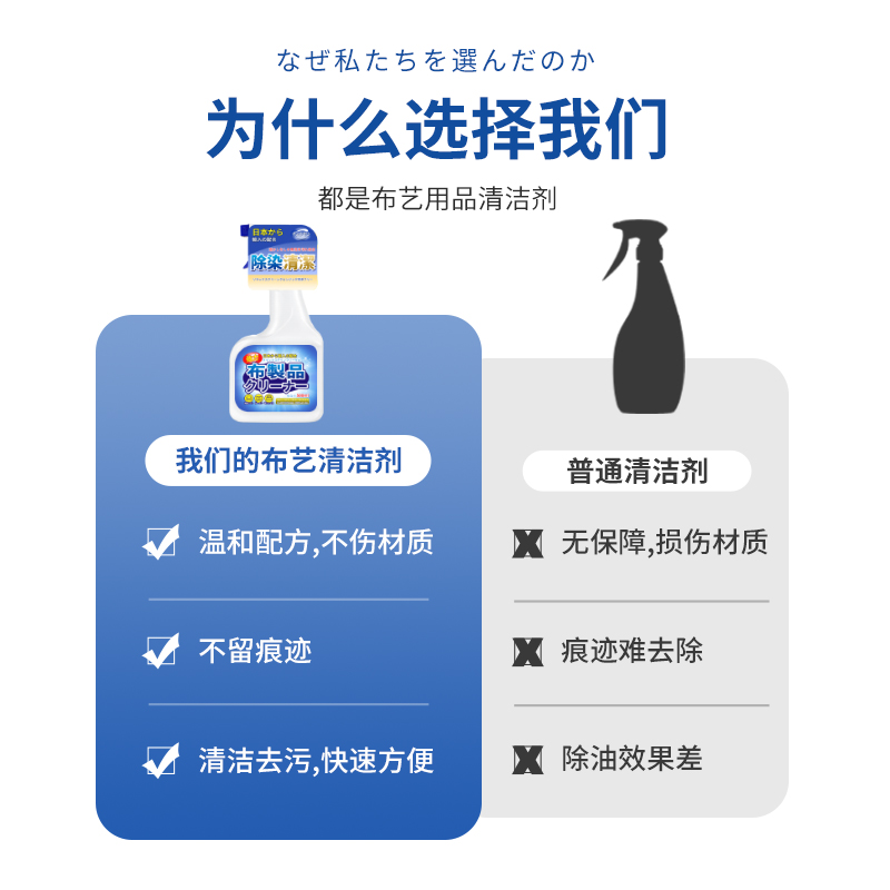 科技布专用布艺沙发清洁剂免水洗地毯清洗神器墙布床垫壁布干洗剂