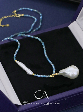 巴洛克珍珠S925银女优雅高级项链