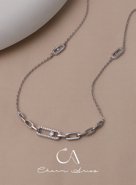 S925银女生个性时尚项链