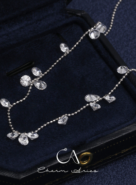 S925纯银锁骨链女生简约时尚项链