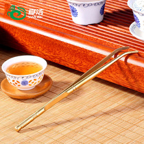 Tea Aisles Six Gentlemen Suit Kongfu Tea Accessories Bamboo Pure Bronze Tea Clip Solid Wood Stainless Steel Tea Cup Tweezers
