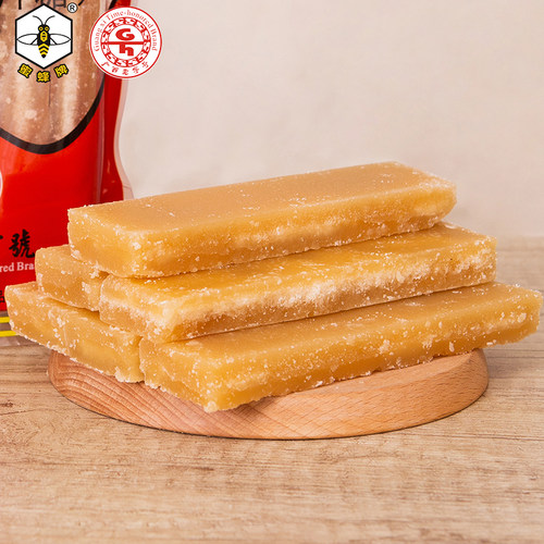 【广西老字号】蜜蜂牌广西冰片糖500g木薯糖水用黄片糖甘蔗黄糖块 - 图2