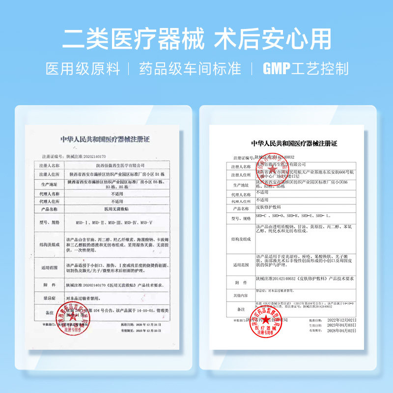 绽妍修护医美舒缓敏感皮炎医用敷料 绽妍伤口敷料