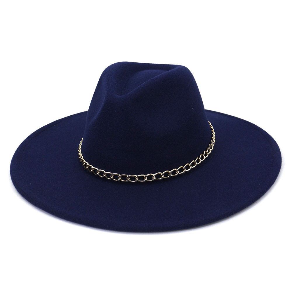 欧美秋冬季新款大檐桃心顶链条时尚平沿礼帽男女士毛呢爵士帽子 123帽子围巾 淘优券 欧美秋冬季新款大檐桃心顶链条时尚平沿礼帽男女士毛呢爵士帽子 123帽子围巾 淘优券