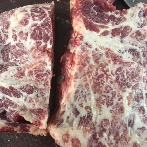 雪花牛肉200克 潮汕牛肉火锅农家散养新鲜生牛肉脖仁生鲜雪花牛排 - 图2
