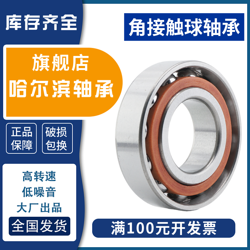 哈尔滨轴承7300 7301 7302 7303 7304 7305 7306 7307 7308AC B - 图0