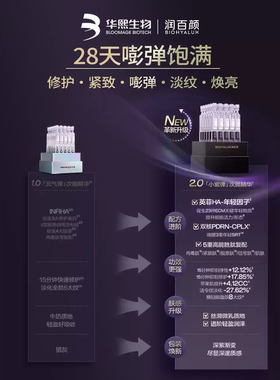 华熙生物润百颜小紫弹次抛精华2支 回购正装立省10元