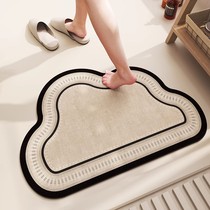 Cloud Dorm Bathroom Ground Mat Toilet Soft Silicon Algae Mud Strong Absorbent Footbed Toilet Doorway Anti-Slip Mat Subspeed Dry Carpet