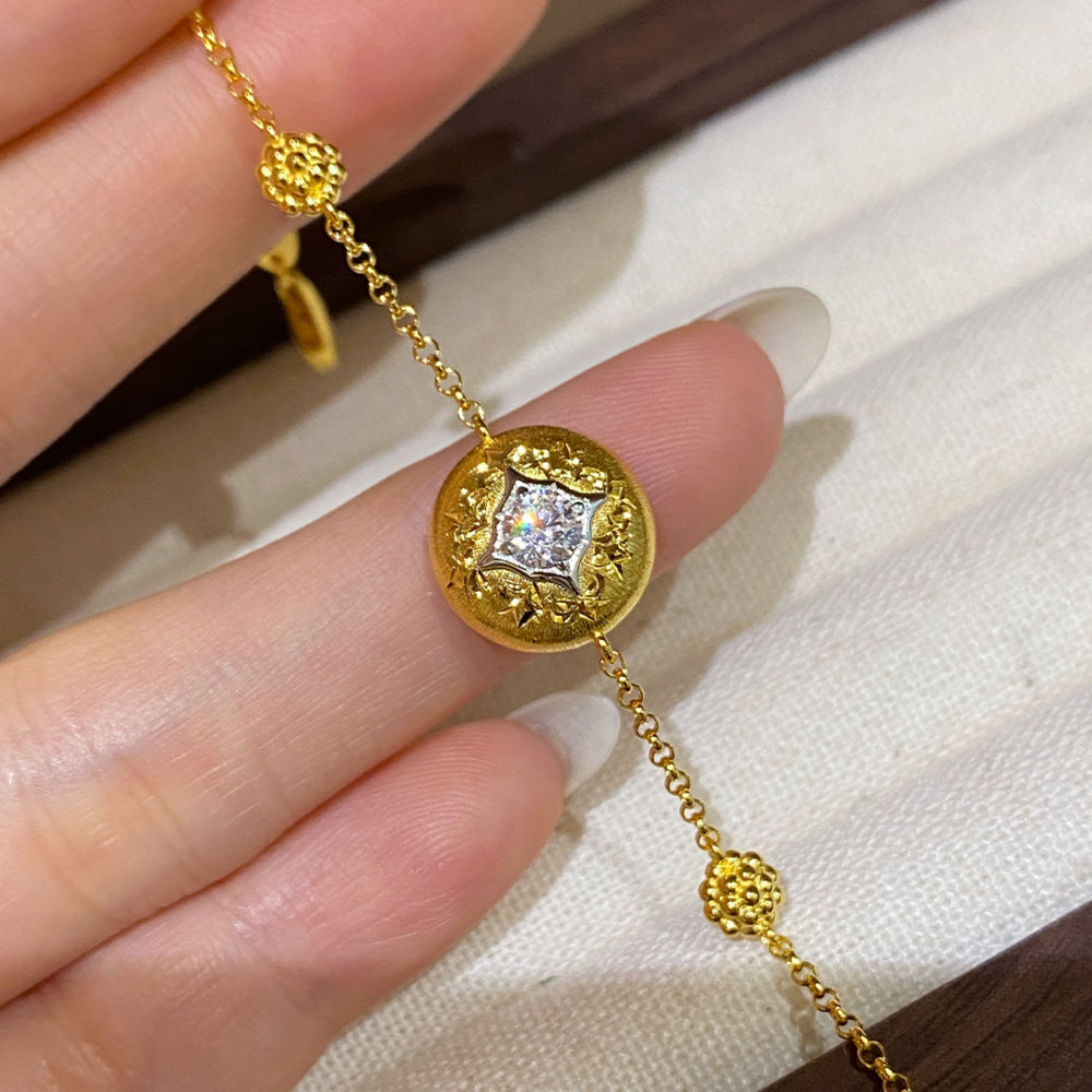SSJEWELRY轻奢珠宝s9225银镀金 - 图1