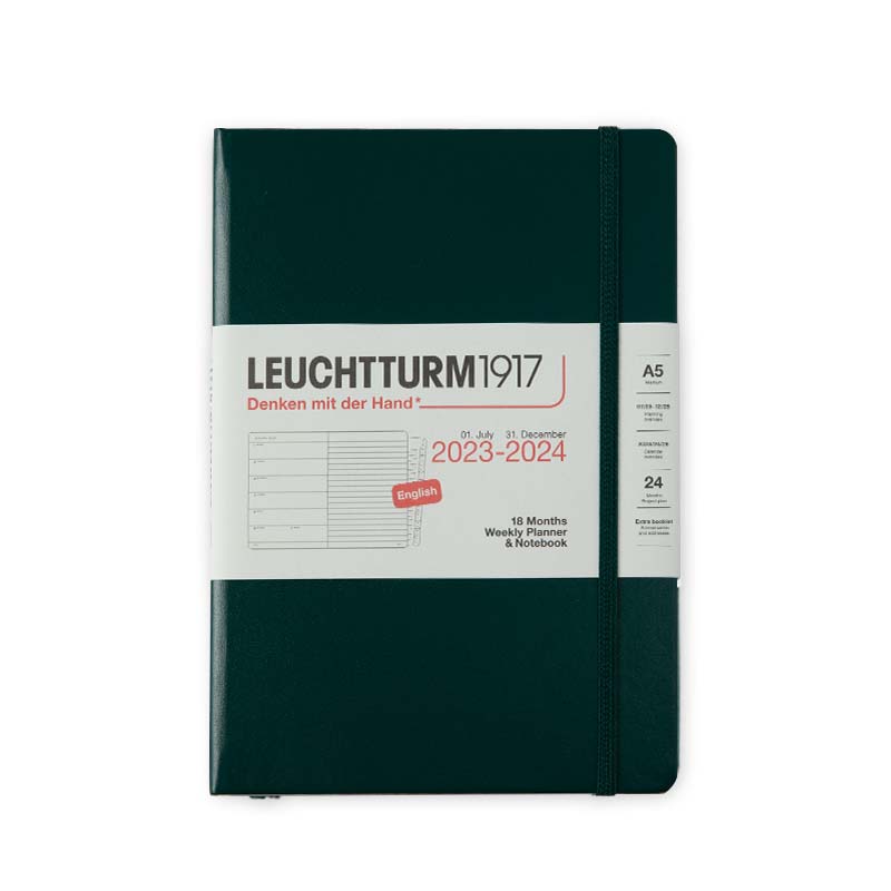 LEUCHTTURM1917德国灯塔1917笔记本2024日期手帐本18个月周计划本工作笔记硬封皮日程本商务【可定制印名字】 - 图3