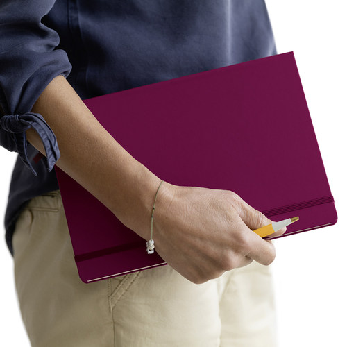 LEUCHTTURM1917德国灯塔轻薄系列A4+大开硬皮笔记本子商务横格日记本点格手账方格记事本 - 图3