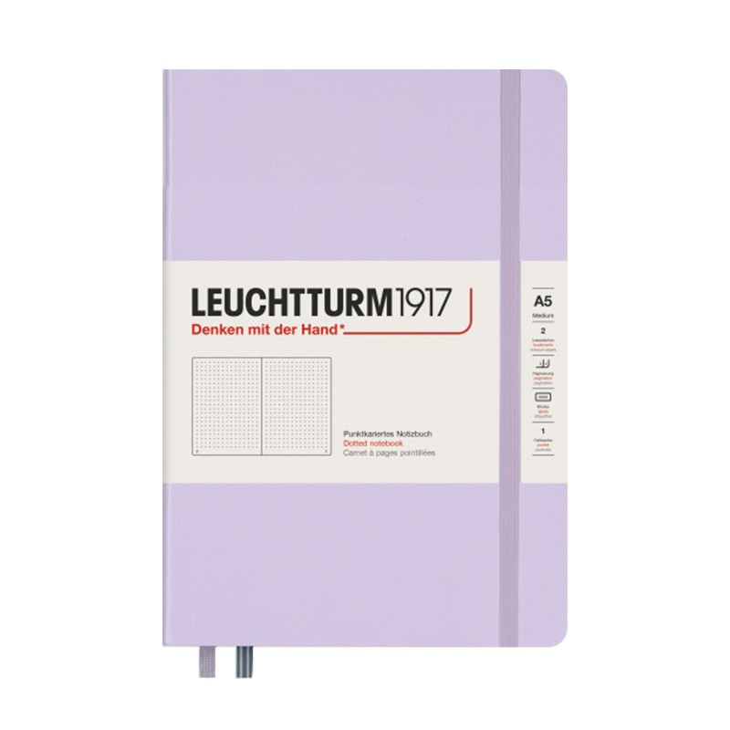 LEUCHTTURM1917德国灯塔探索自然系列A5软皮笔记本手账本商务点阵横线格空白办公学习记事本【可定制印名字】-图3