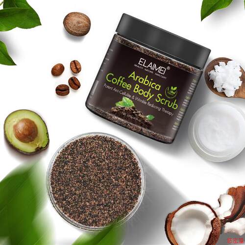 Arabica Coffee Body Scrub Anti-Cellulite咖啡海盐磨砂膏男女用 - 图2