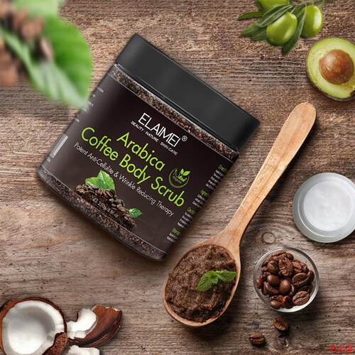 Arabica Coffee Body Scrub Anti-Cellulite咖啡海盐磨砂膏男女用 - 图0