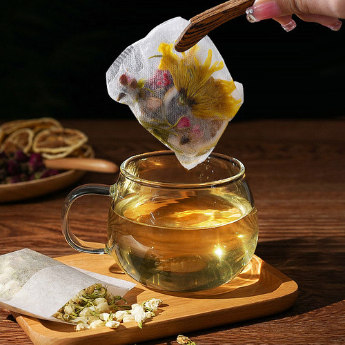 日本进口泡茶袋茶包袋一次性过滤袋小号煮花茶叶纱布袋子食品级用 - 图0