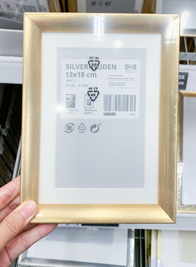 IKEA/宜家画框塑料简约金色/银色