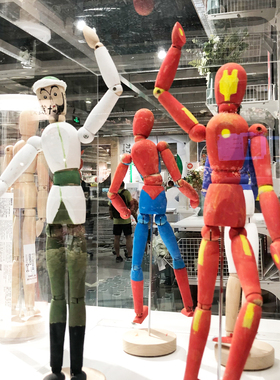 宜家模型儿童益智玩具木偶人