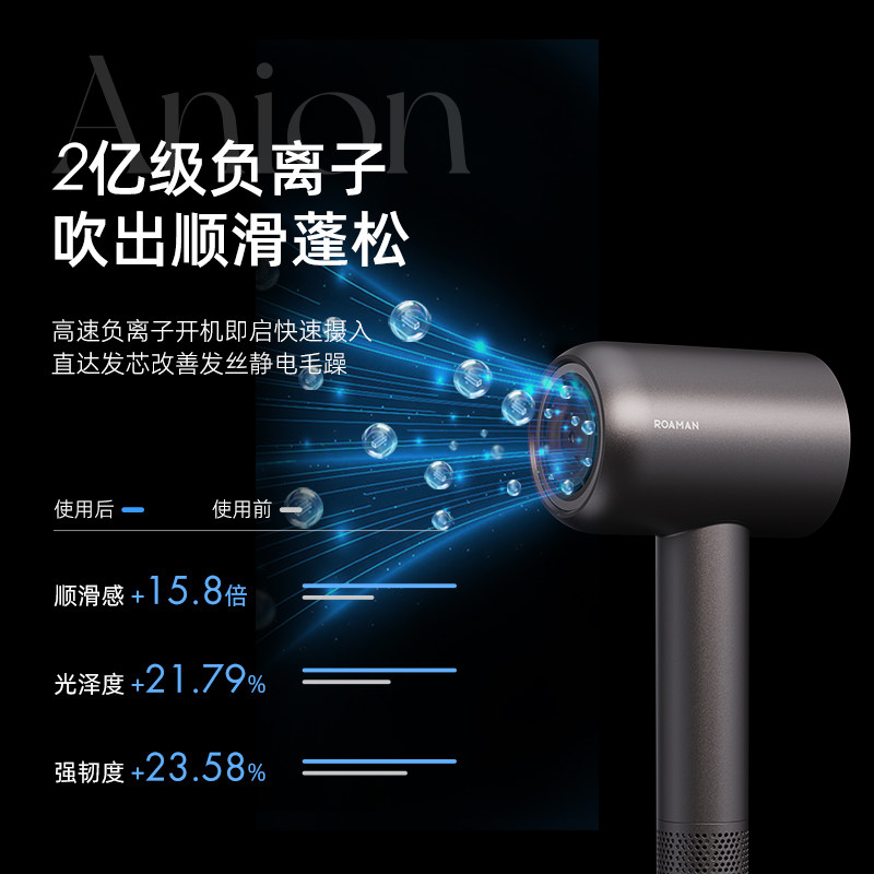 罗曼家用静音电吹风筒护发吹风机 罗曼个人护理电吹风
