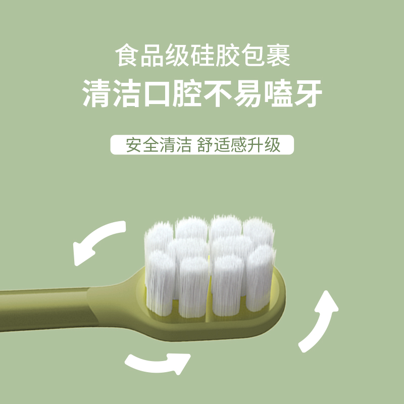 ROAMAN/罗曼电动牙刷头缓震不打牙东丽软毛敏感牙龈硅胶护龈刷头