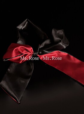 Ms Rose束缚*蒙眼眼罩捆绑丝带撞色情调冰丝情侣约会禁欲系绑带