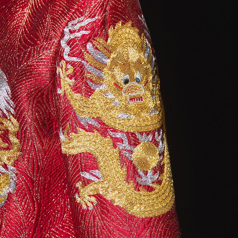 新郎装中式秀禾服男士2020敬酒服 深麻民族服装