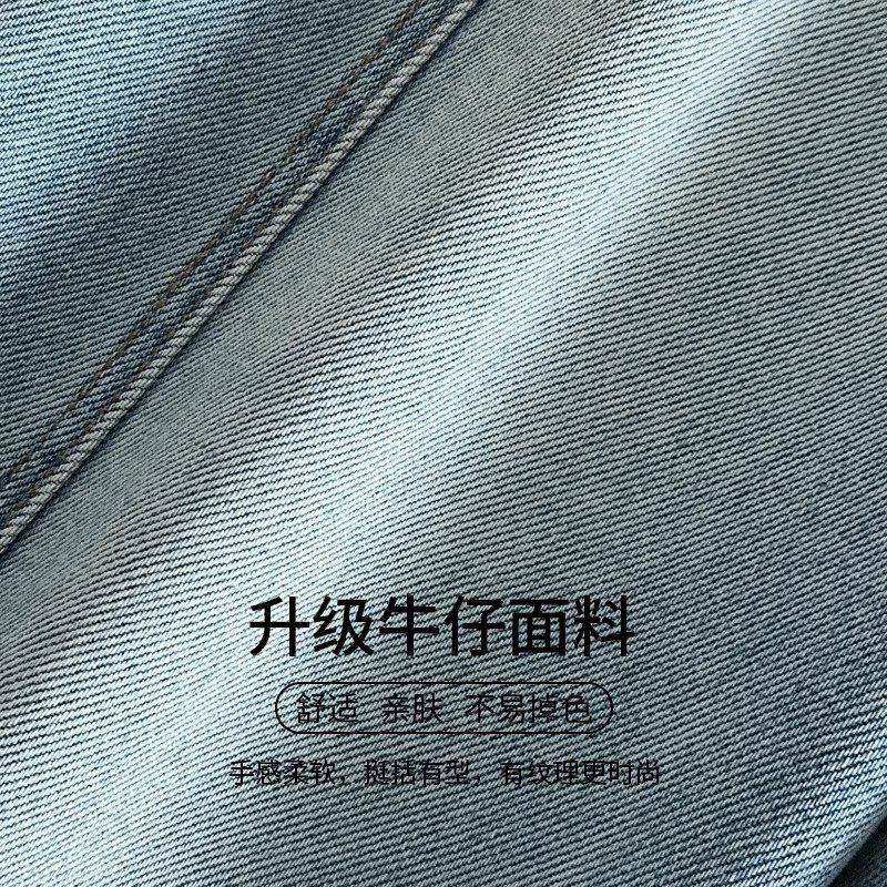 拉夏贝尔小个子直筒牛仔裤女春秋2026新款宽松浅蓝色窄版直筒裤子,淘宝优惠券,粉丝福利购,淘宝优惠卷