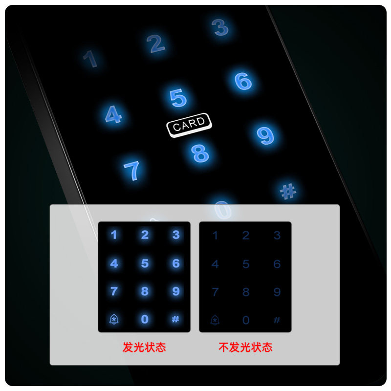 手机远程防水指纹门禁系统一体机玻璃门刷卡密码电磁力锁WiFi门禁,淘宝优惠券,粉丝福利购,淘宝优惠卷